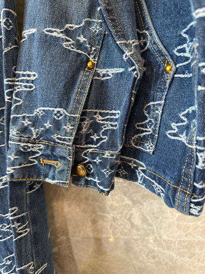 Louis Vuitton Monogram Clouds Denim Set