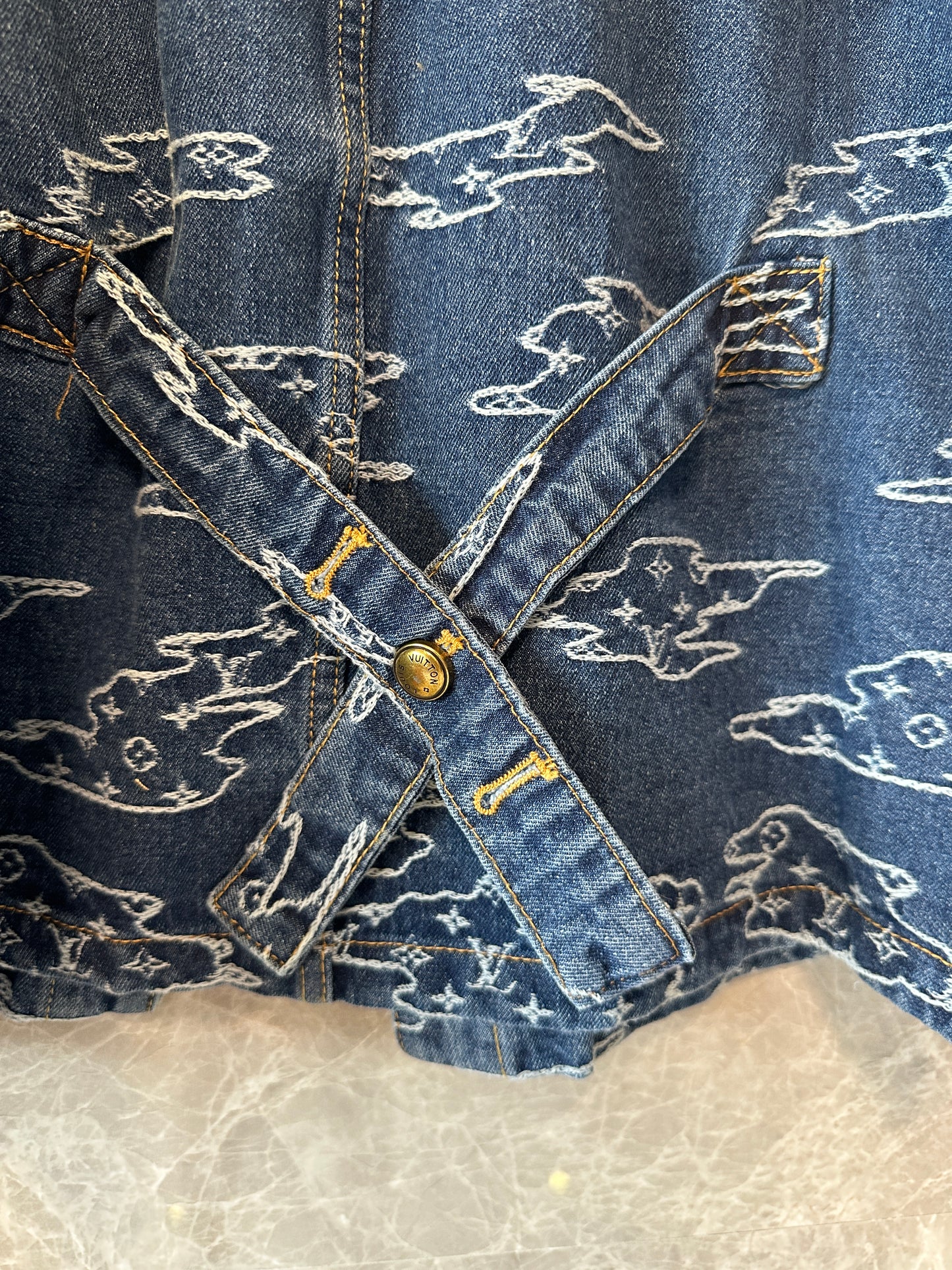 Louis Vuitton Monogram Clouds Denim Set