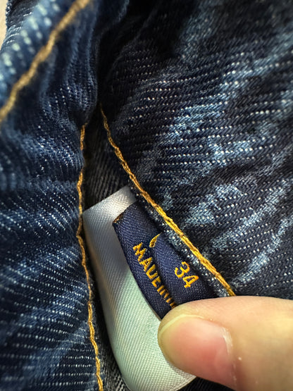 Louis Vuitton Monogram Woodgrain Denim Pants – Wide Leg