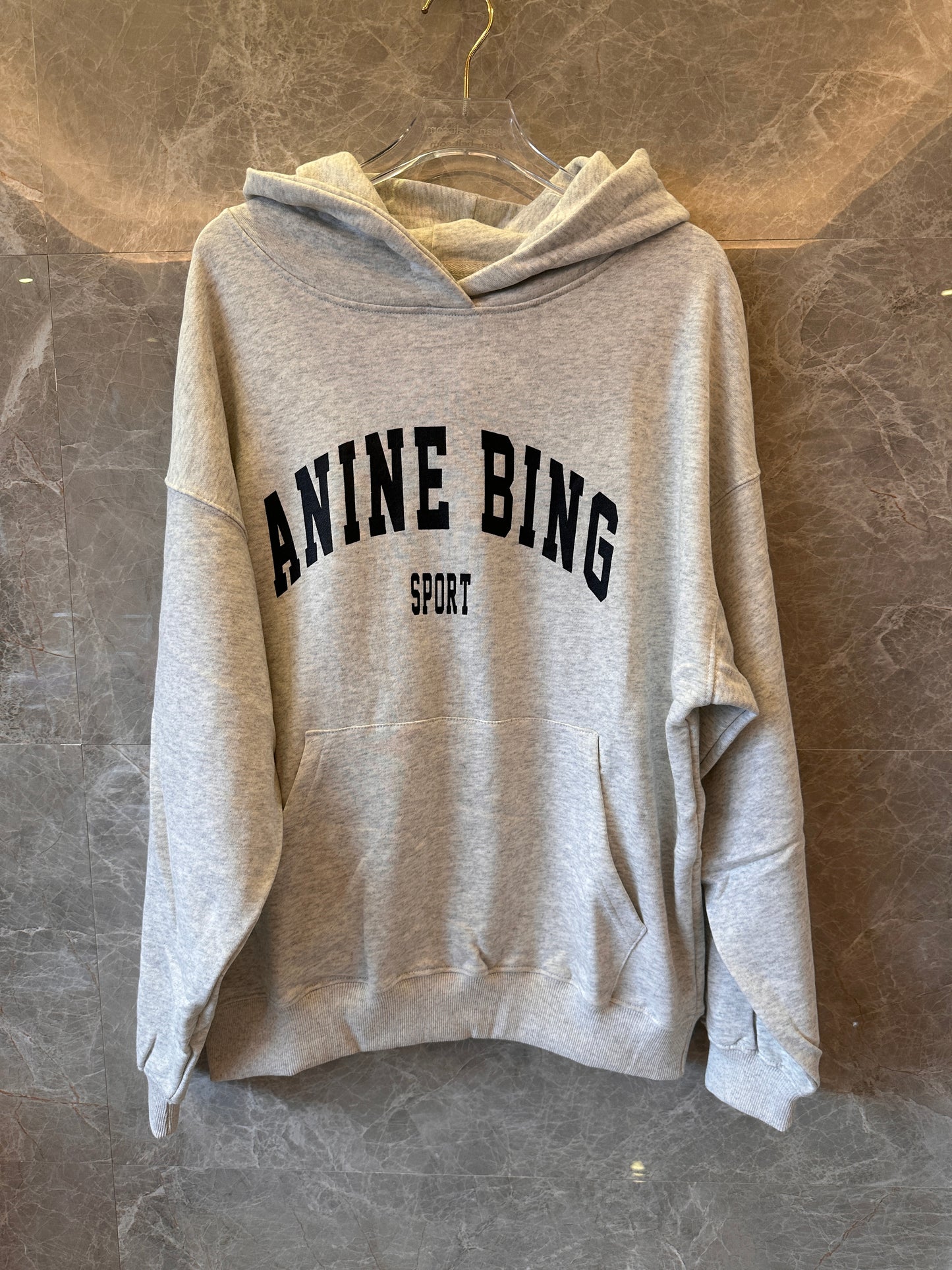 Anine Bing Harvey Sport Grey Hoodie