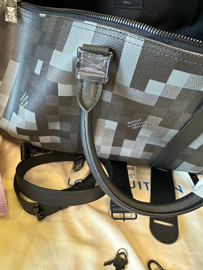 Louis Vuitton Keepall Bandoulière 52 Pixel Monogram Canvas Travel Bag