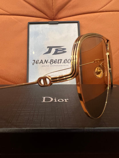 Óculos de sol aviador dourados estilo piloto Dior