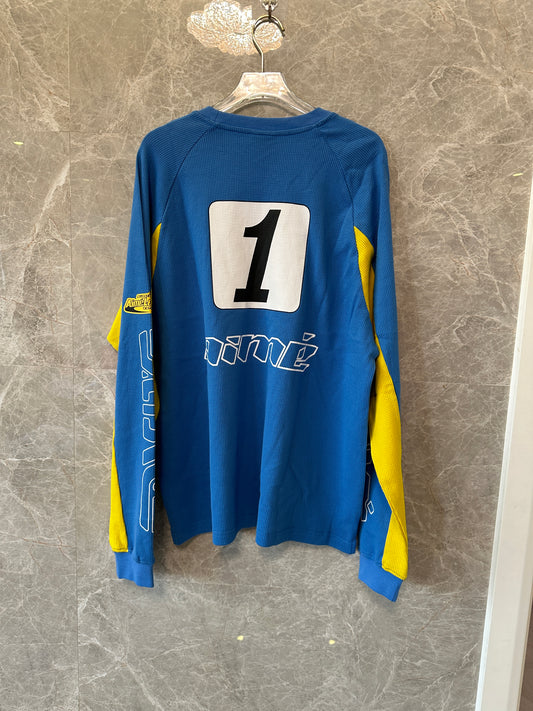 Aimé Leon Dore Racing Long Sleeve Jersey – Blue & Yellow