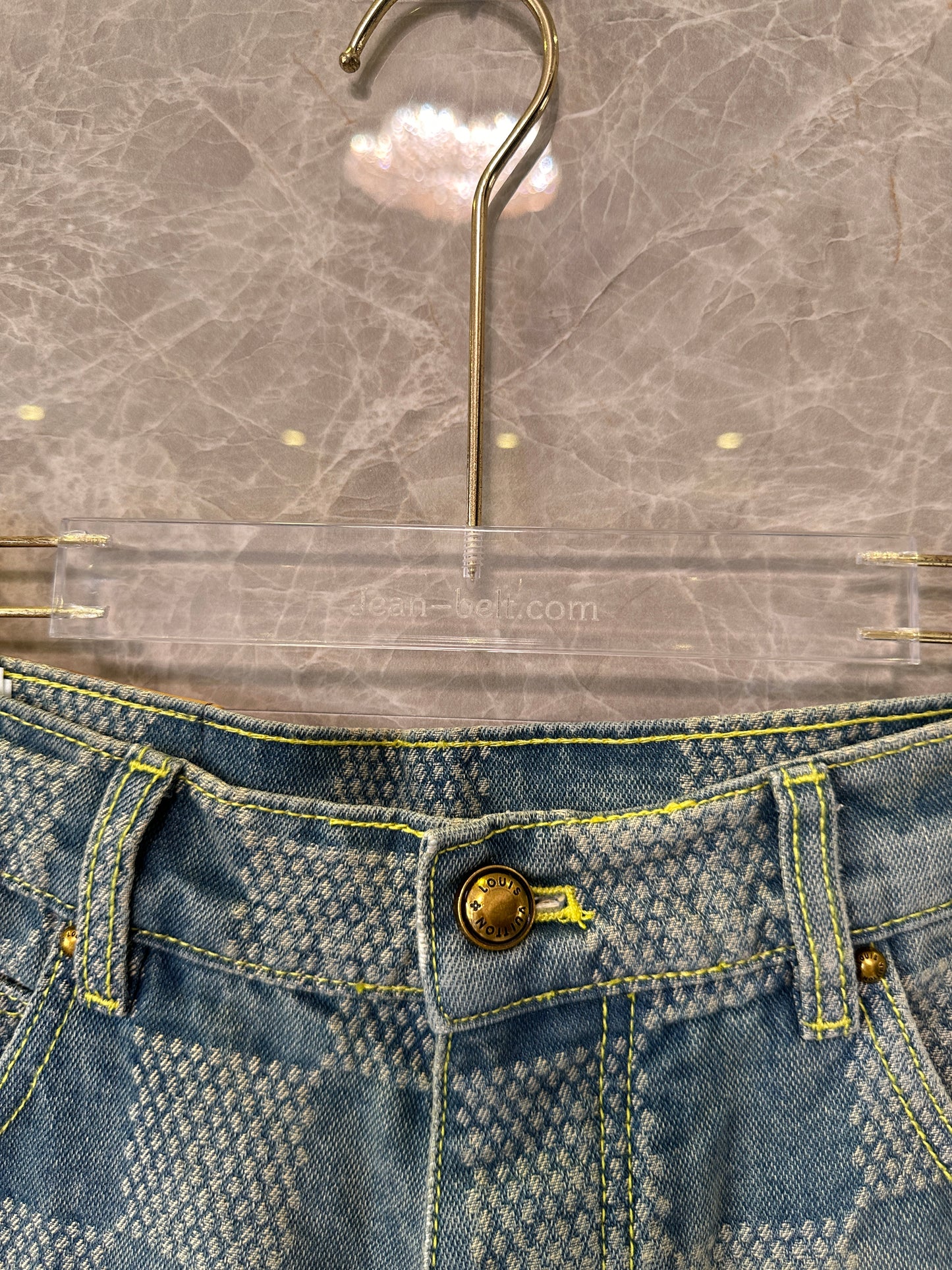 Louis Vuitton Damier Denim Jeans – Blue