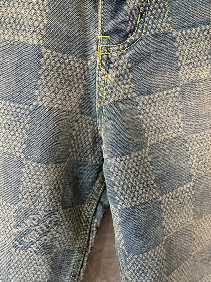 Louis Vuitton Damier Denim Jeans – Blue
