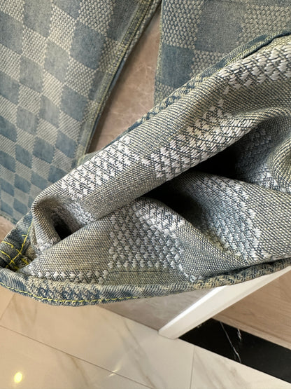 Louis Vuitton Damier Denim Jeans – Blue