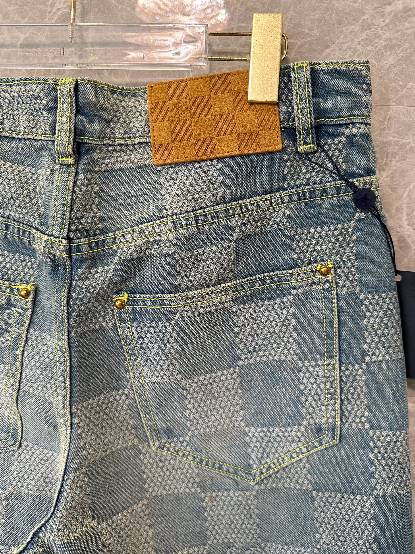 Louis Vuitton Damier Denim Jeans – Blue