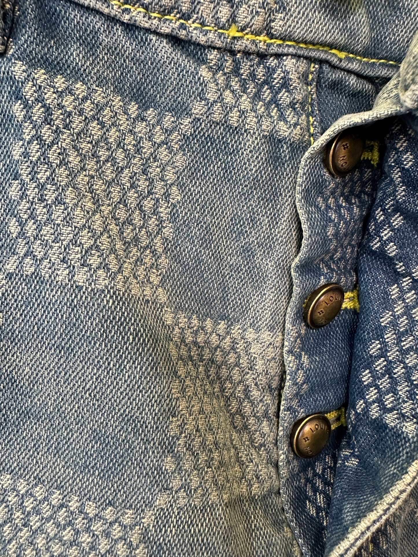 Louis Vuitton Damier Denim Jeans – Blue