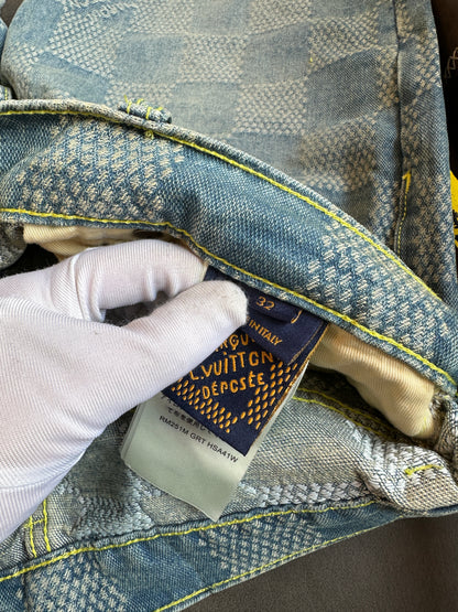 Louis Vuitton Damier Denim Jeans – Blue