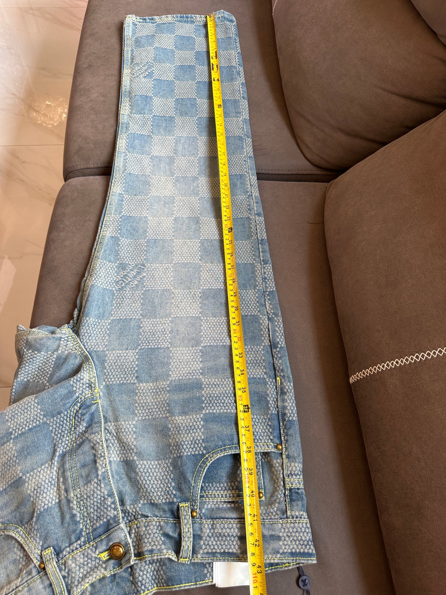 Louis Vuitton Damier Denim Jeans – Blue