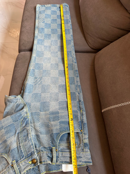 Louis Vuitton Damier Denim Jeans – Blue