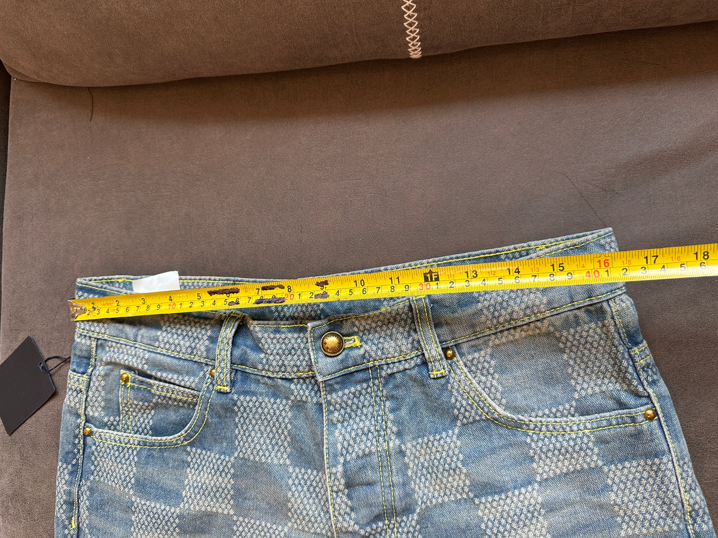 Louis Vuitton Damier Denim Jeans – Blue