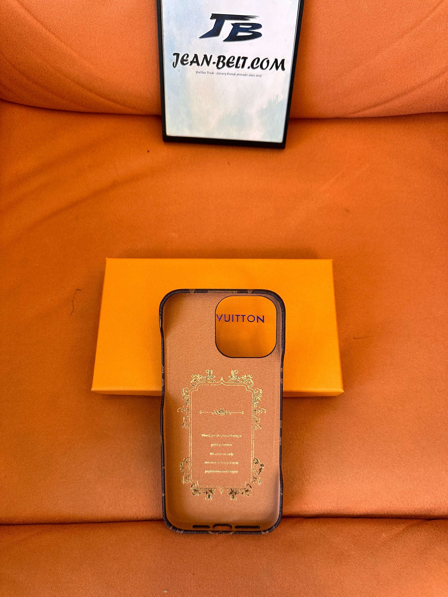 Capa de celular de lona com monograma Louis Vuitton