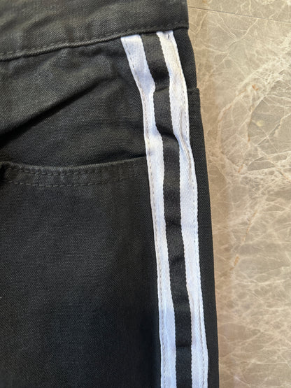 Gallery Dept. Black Denim Jeans with White Side Stripes