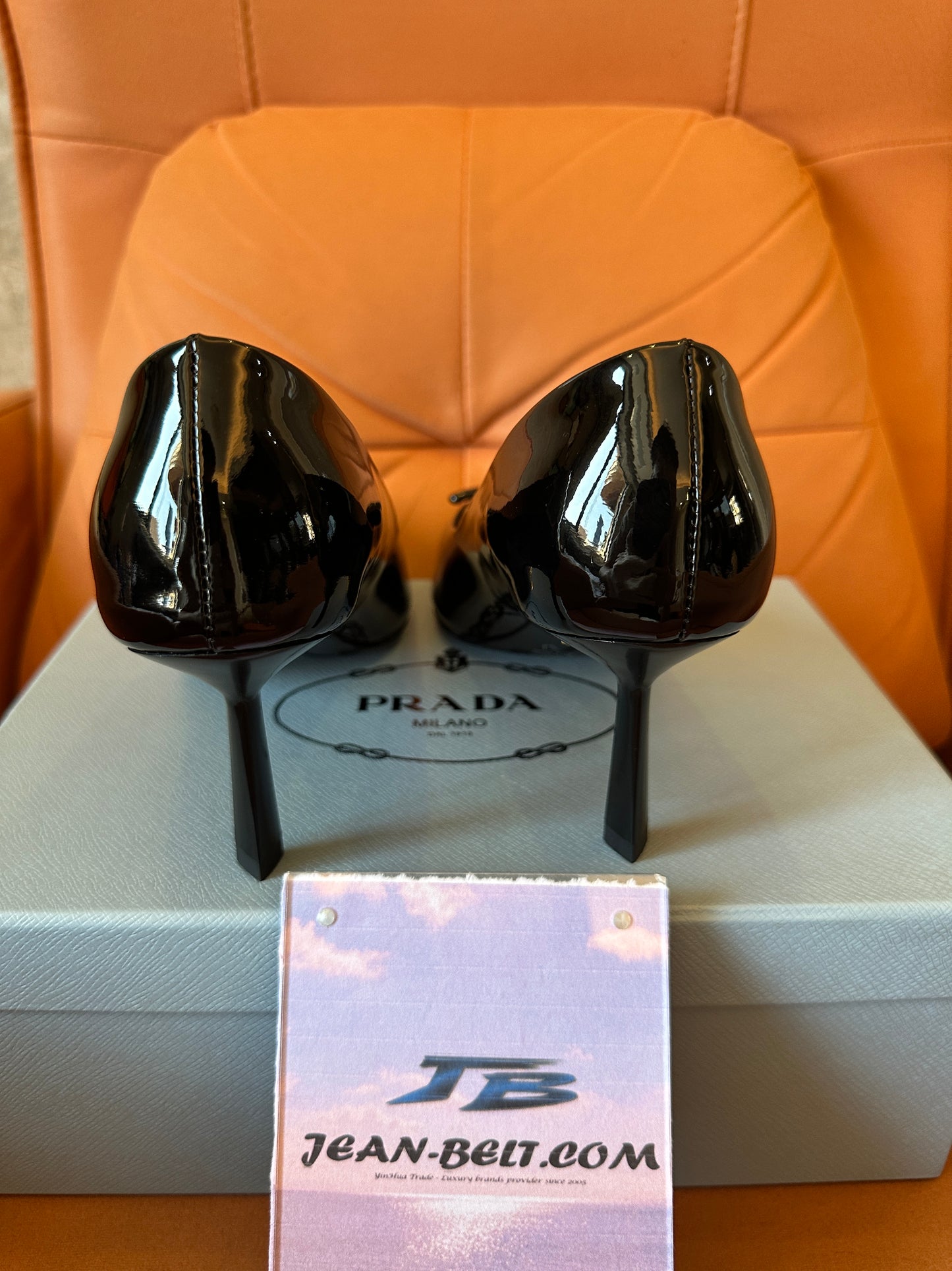 Prada Women's Black Patent Leather Pointed Toe Pumps