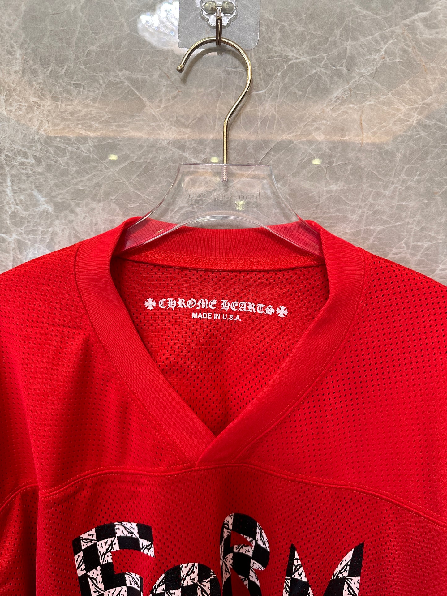 Chrome Hearts x Matty Boy red 'Form' hockey jersey