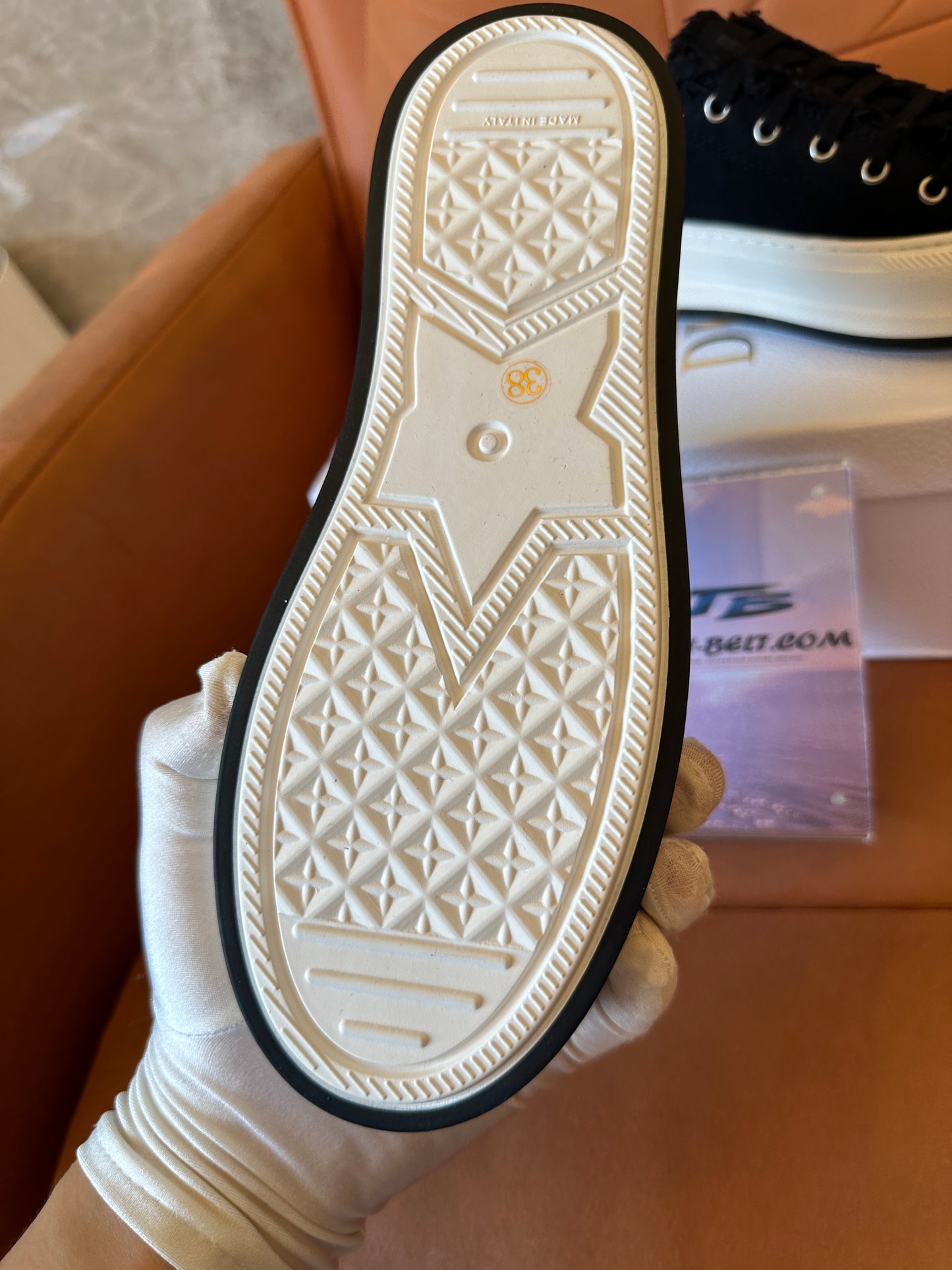 Dior Walk'n'Dior Black Canvas Platform Sneakers