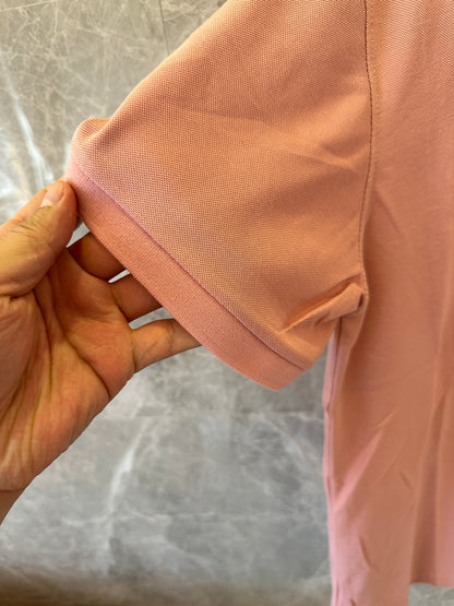 Dior Pink Cotton Polo Shirt