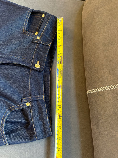 Louis Vuitton Denim Jeans – Dark Wash with LV Logo Hem Detail