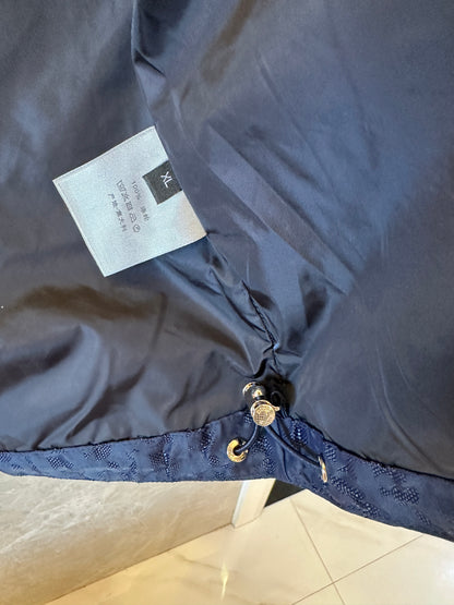 Dior Navy Blue Logo-Embossed Jacket – Premium Designer Outerwear