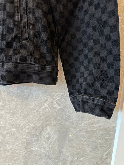 Louis Vuitton Black Checkerboard Denim Jacket