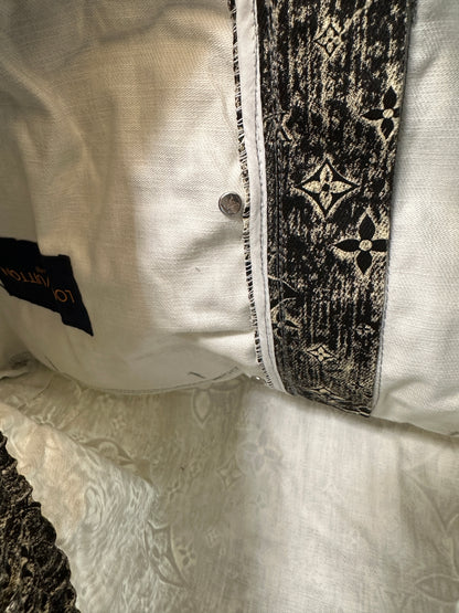 Louis Vuitton Monogram Distressed Wash Jacket M80189 – Black/Beige Vintage Effect