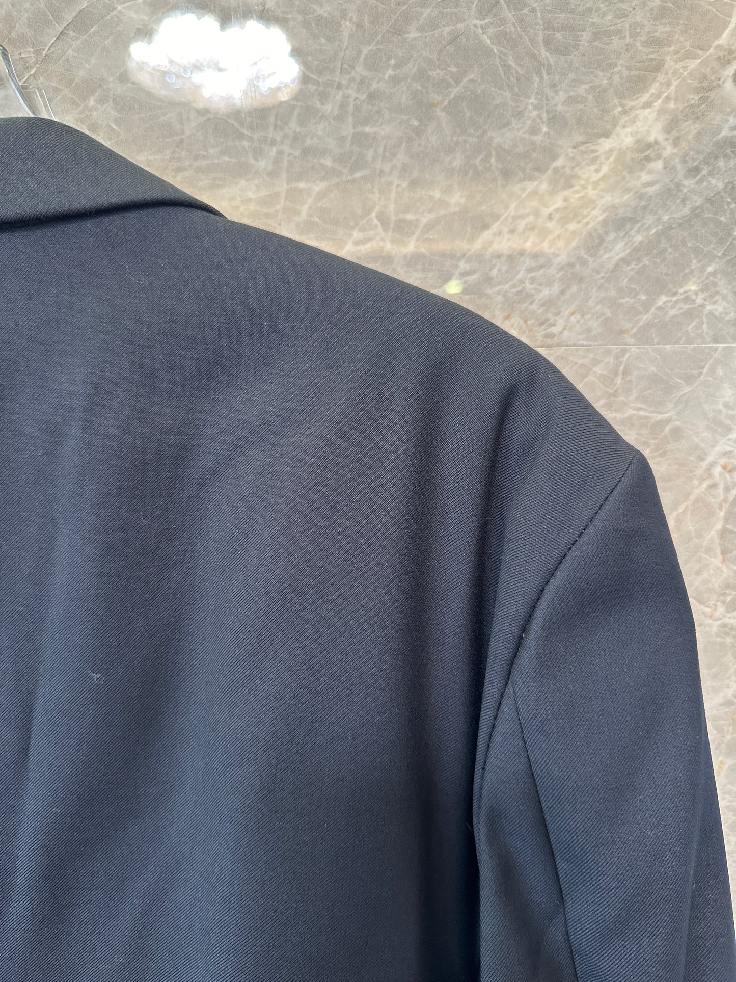 Louis Vuitton Monogram-Lined Blazer with LV Patch – Black Tailored Jacket