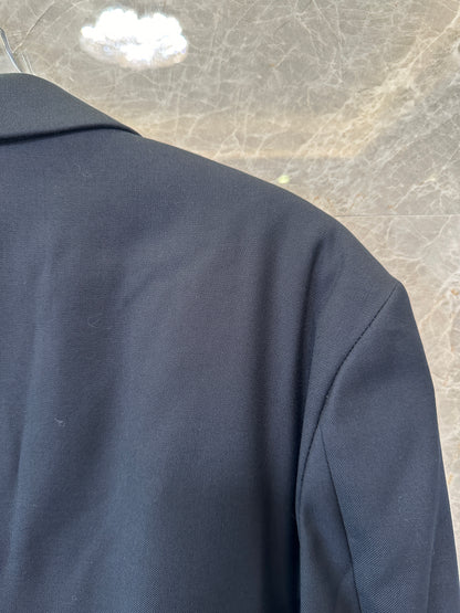 Louis Vuitton Monogram-Lined Blazer with LV Patch – Black Tailored Jacket
