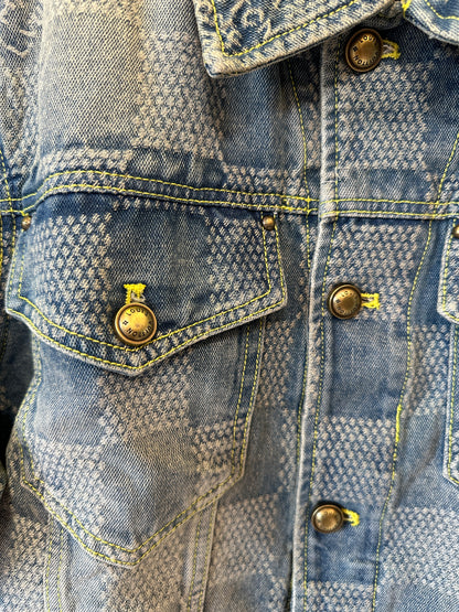 Louis Vuitton Damier Denim Jacket – Vintage Blue Wash Trucker Style