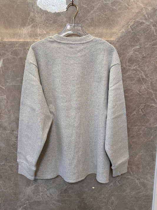 Sudadera de manga larga con bordado Anagrama de Loewe en gris