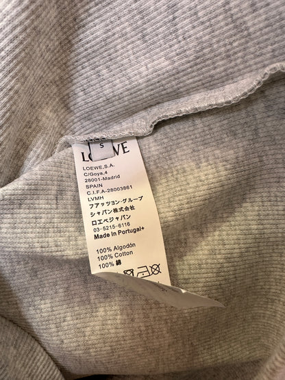 Moletom de manga comprida bordado Anagram da Loewe em cinza