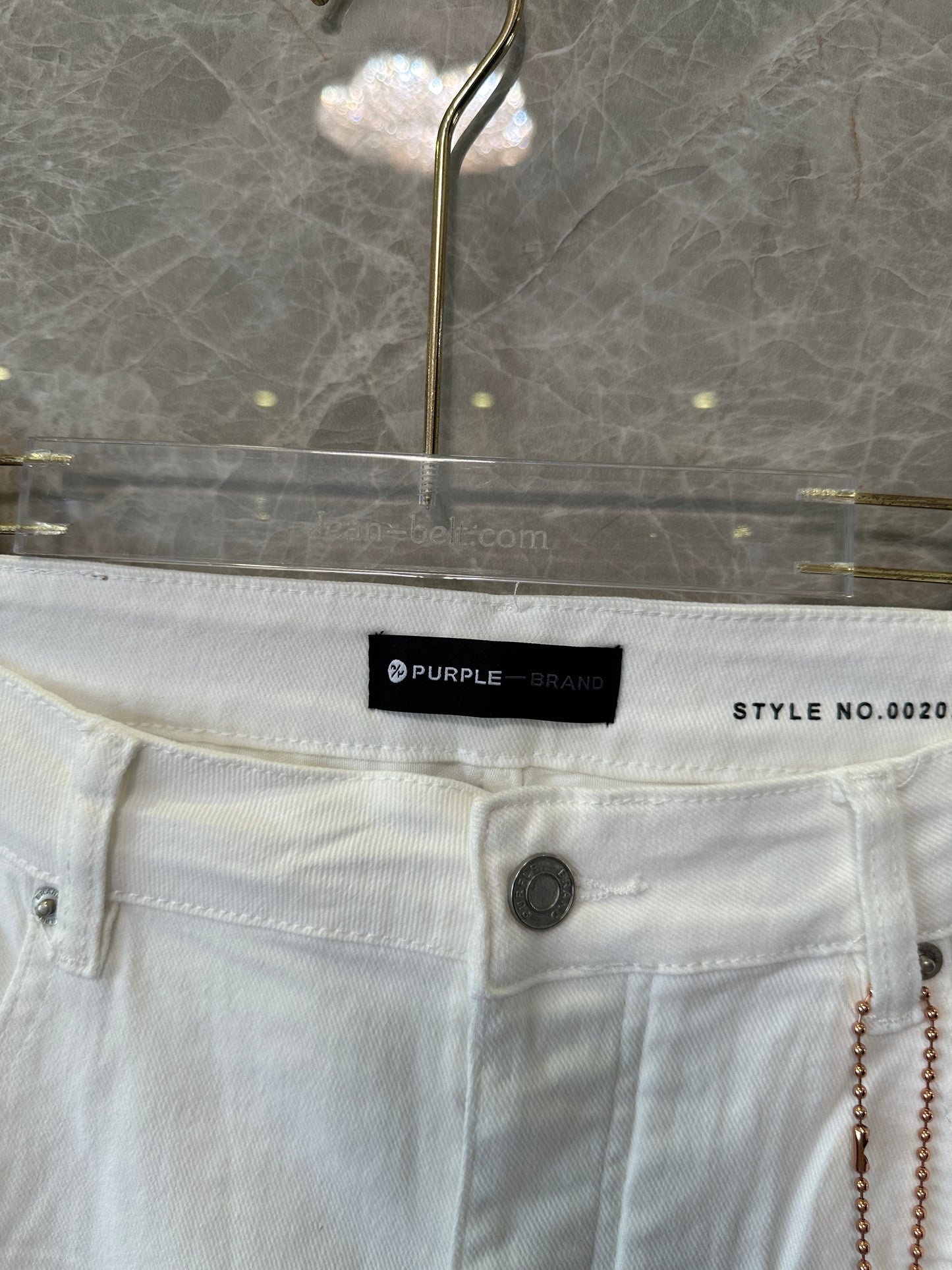 Purple Brand Distressed Skinny Jeans – White Paint-Splatter Denim