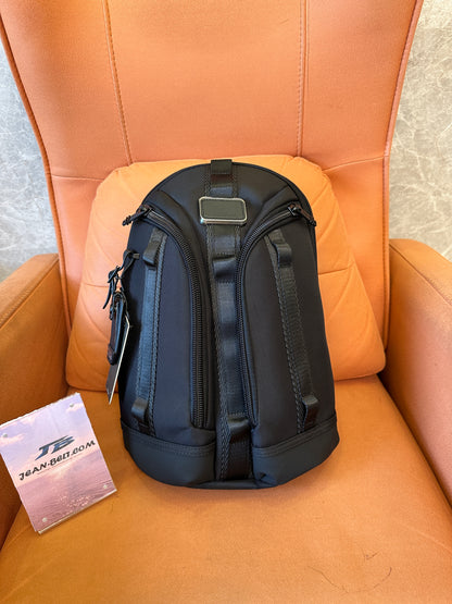 TUMI Alpha Bravo Sheppard Deluxe Backpack – Black Nylon