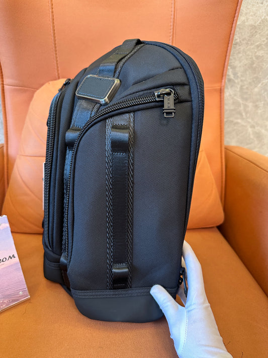 TUMI Alpha Bravo Sheppard Deluxe Backpack – Black Nylon