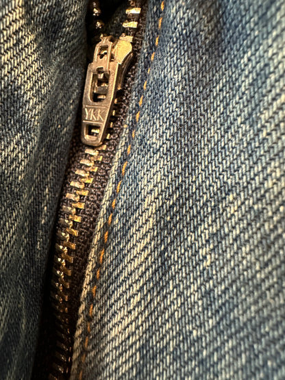 Louis Vuitton Straight-Leg Denim Jeans – Blue with Monogram Pocket Detail
