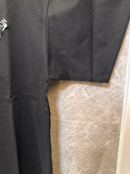 Camiseta de algodón negra para hombre de Louis Vuitton con detalles de logotipo
