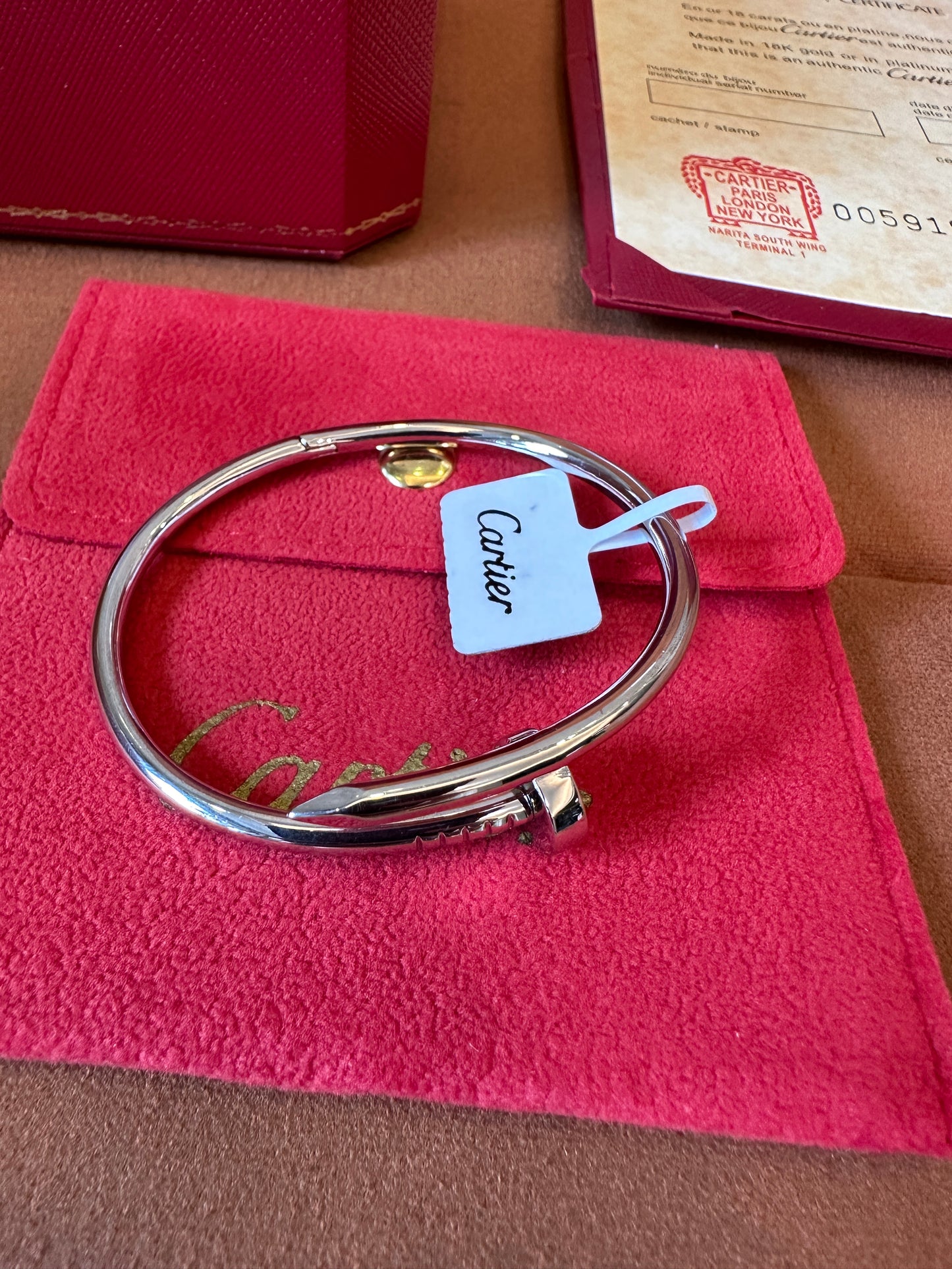 Cartier Juste Un Clou Bracelet 18K Rose Gold Vermeil