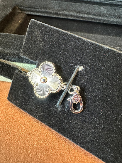 Van Cleef & Arpels Vintage Alhambra 5 Motifs Bracelet Sterling Silver