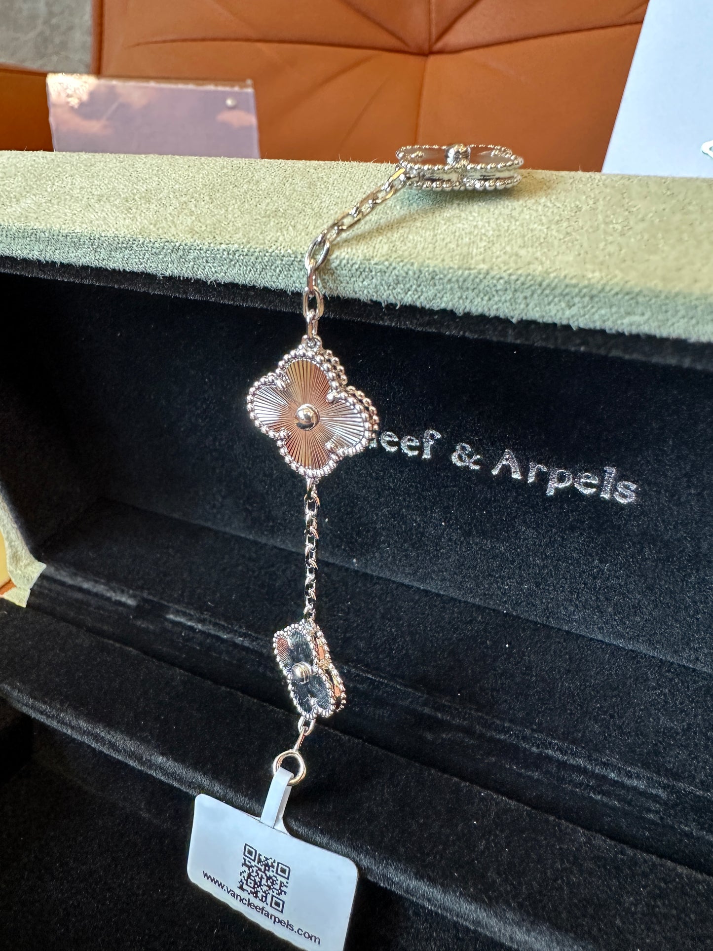Van Cleef & Arpels Vintage Alhambra 5 Motifs Bracelet Sterling Silver