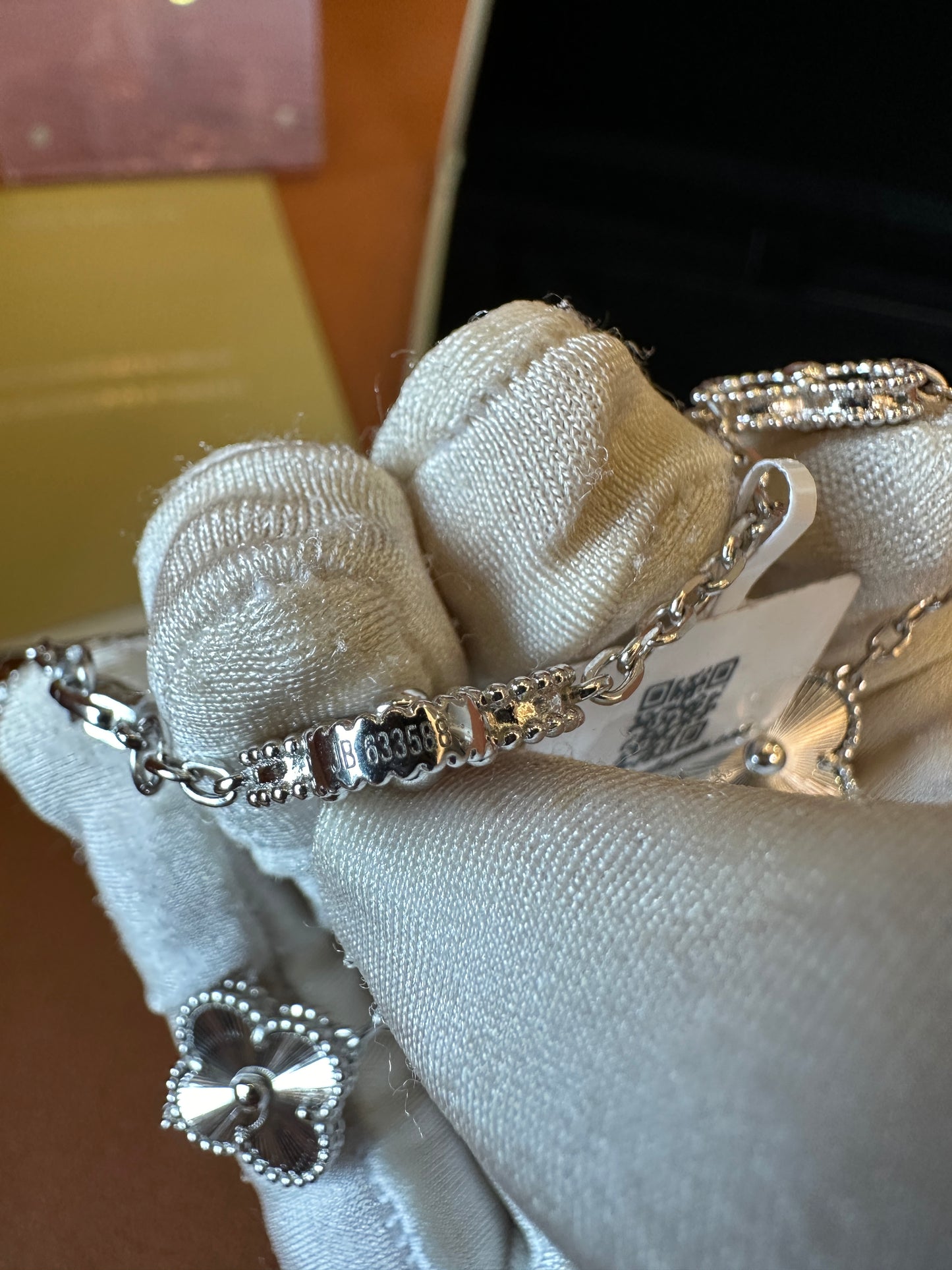 Van Cleef & Arpels Silver Clover Necklace 10 Motifs