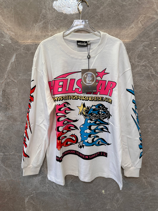 Camiseta de manga comprida com estampa Hellstar
