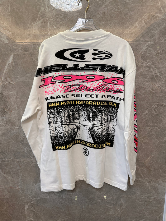 Camiseta de manga comprida com estampa Hellstar