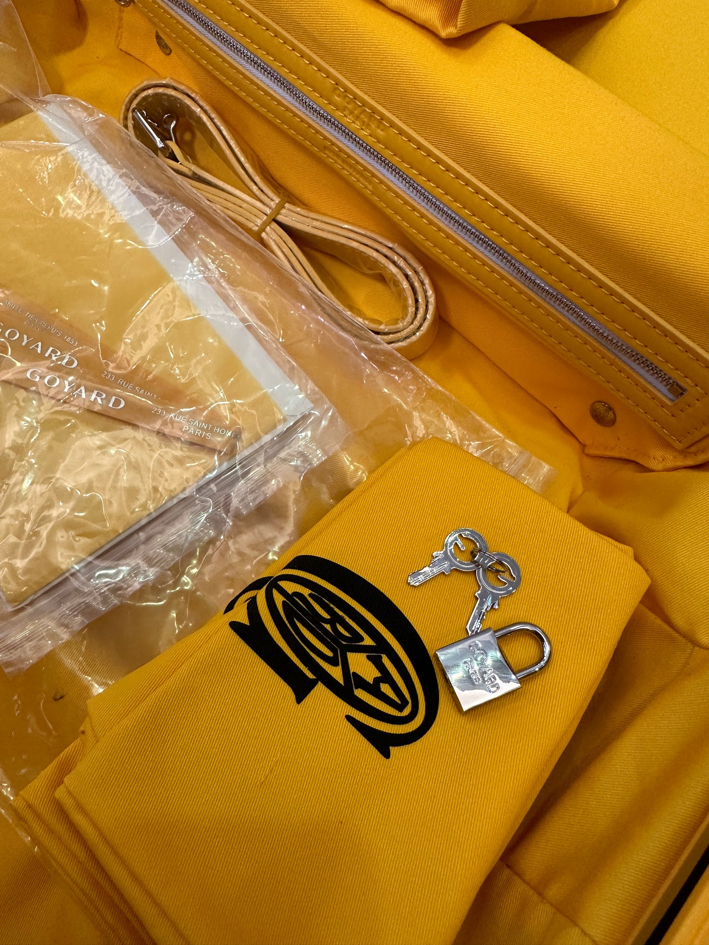 Mala de Cabine Goyard Saigon Amarela