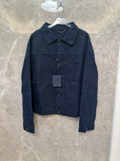 Louis Vuitton Monogram Pocket Denim Jacket Navy
