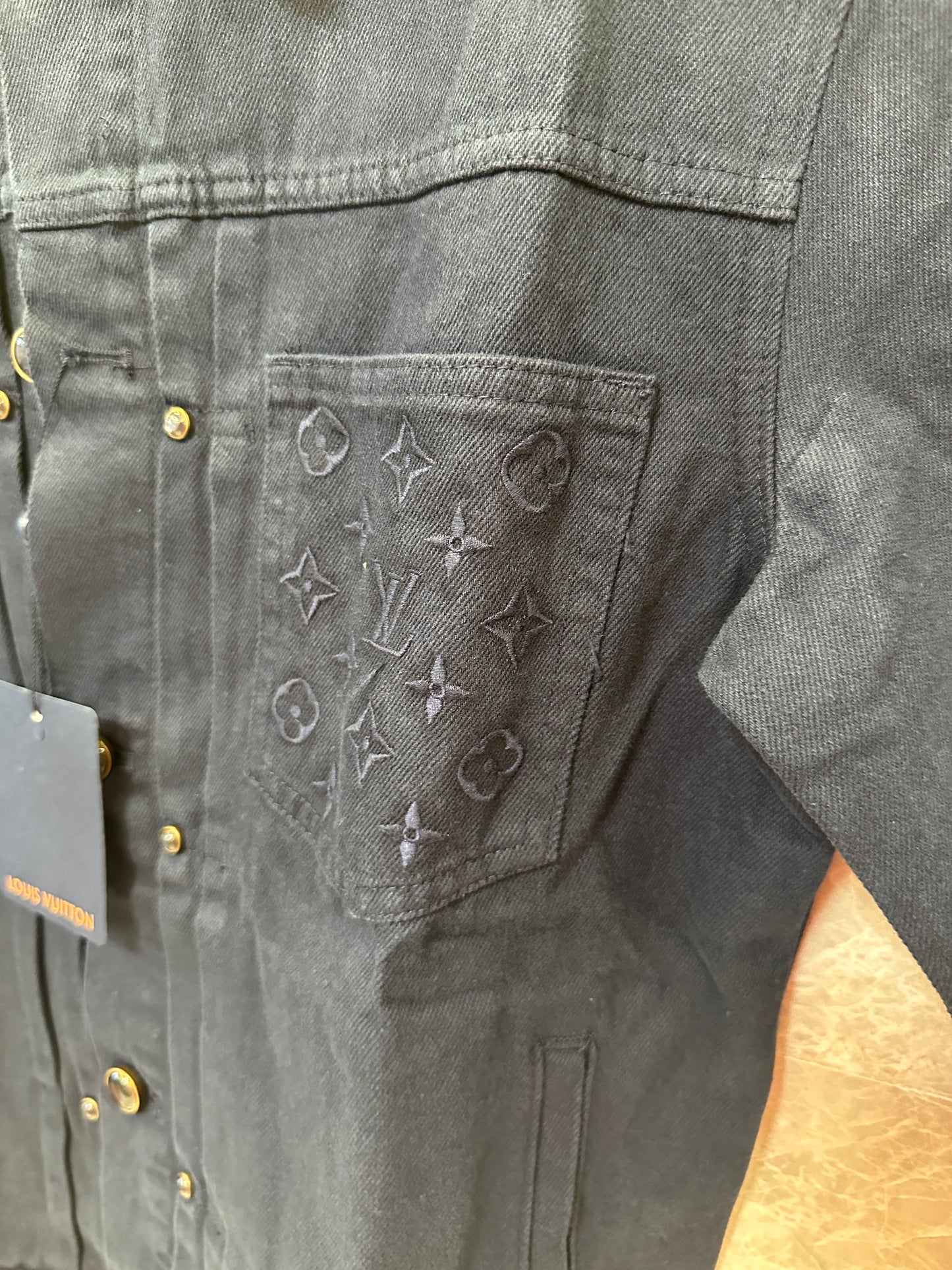 Louis Vuitton Monogram Pocket Denim Jacket Navy