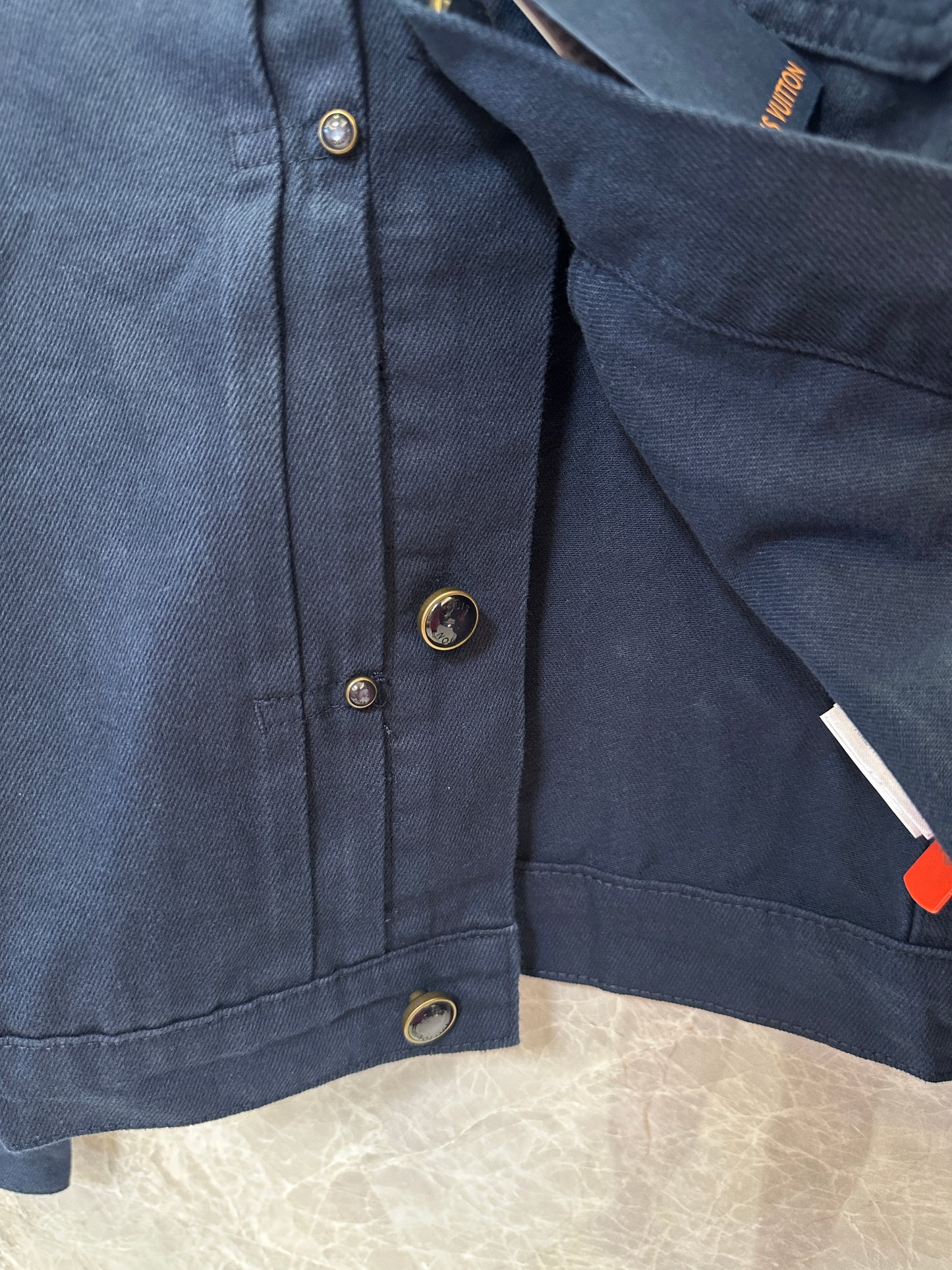 Louis Vuitton Monogram Pocket Denim Jacket Navy