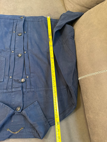 Louis Vuitton Monogram Pocket Denim Jacket Navy