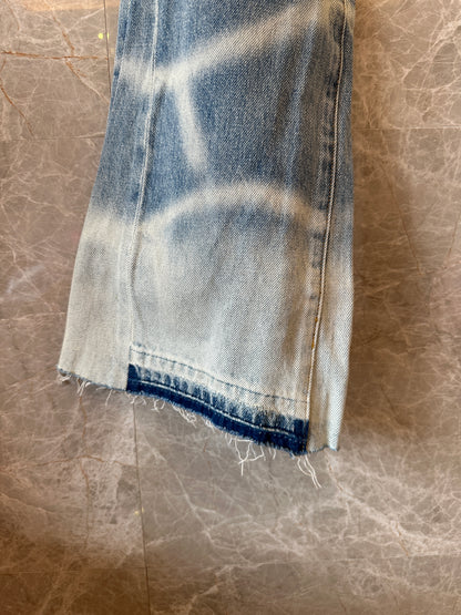 Gallery Dept Flared Jeans with Multi-Color GD Logo Print