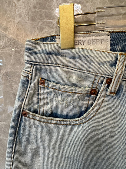 Gallery Dept Flared Jeans with Multi-Color GD Logo Print