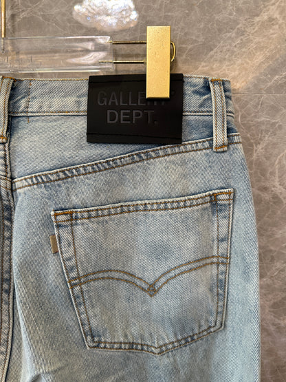 Gallery Dept Flared Jeans with Multi-Color GD Logo Print